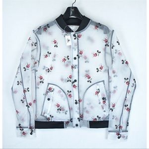 Disney parks Mickey Mouse coat designer Clear Rain Bomber Jacket adult unisex